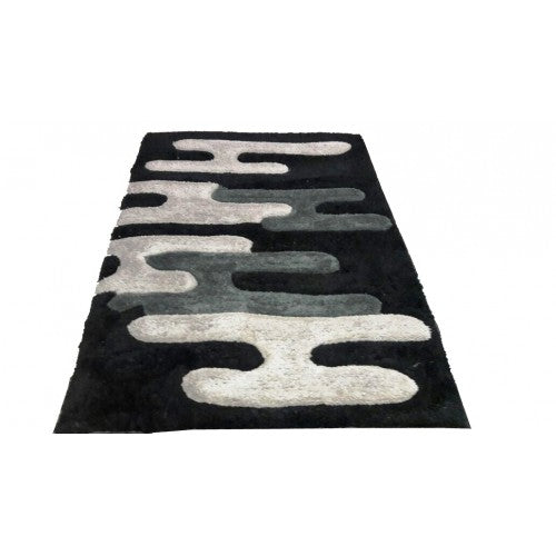 Mirzapur Handmade Dari Shaggy Woolen Carpet (4x6 Ft) By One Place Rugs Textiles