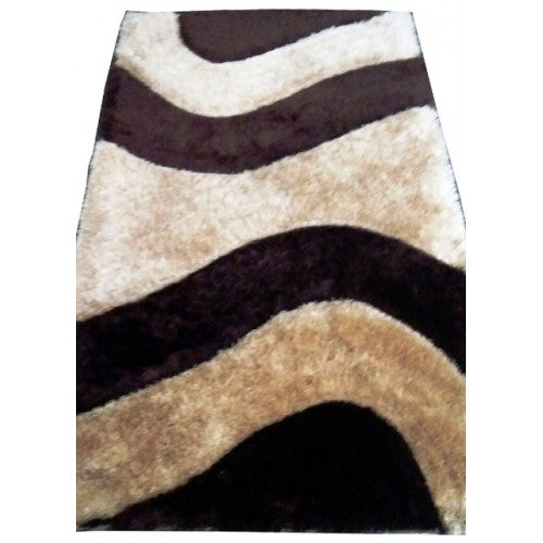 Mirzapur Handmade Dari Shaggy Woolen Carpet (4x6 Ft) By One Place Rugs Textiles