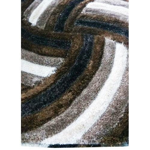 Mirzapur Handmade Dari Shaggy Woolen Carpet (4x6 Ft) By One Place Rugs Textiles
