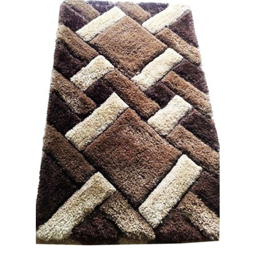Mirzapur Handmade Dari Shaggy Woolen Carpet (4x6 Ft) By One Place Rugs Textiles
