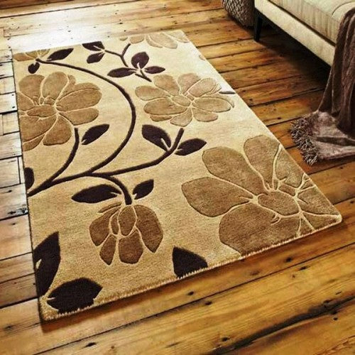 Mirzapur Dari Shaggy Woolen Carpet (4x6 Ft) By One Place Rugs Textiles