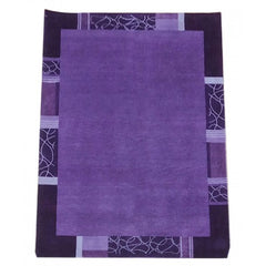 Classic Purple Colour Handmade Pure Wool Cotton Mirzapur Dari (5 x 8 Ft).