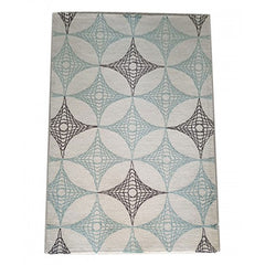 Latest Hand Tufted Multicolour Design Pure Wool Cotton Mirzapur Dari (5 x 8 Ft).