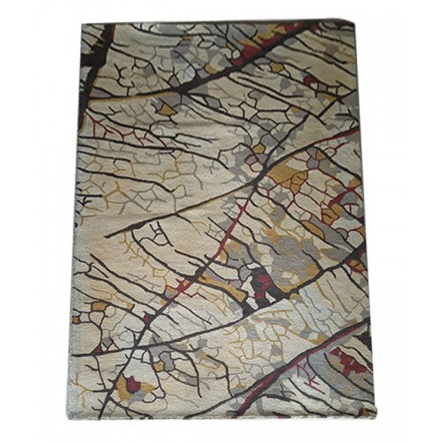 Latest Design Handmade Pure Wool Cotton Mirzapur Dari (5 x 8 Ft).