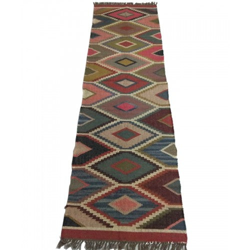 Hand Tufted Pure Cotton Mirzapur Dari (8 X 5 Ft)