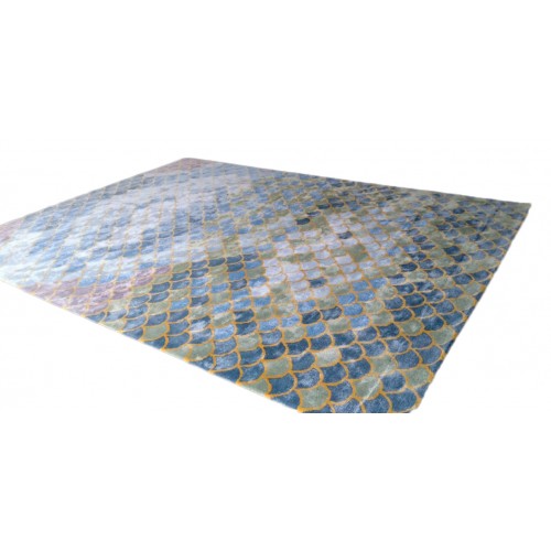 Traditional Handicraft Long Lasting Mirzapur Viscose Silk Dari Multicolour For Daily Use Purpose