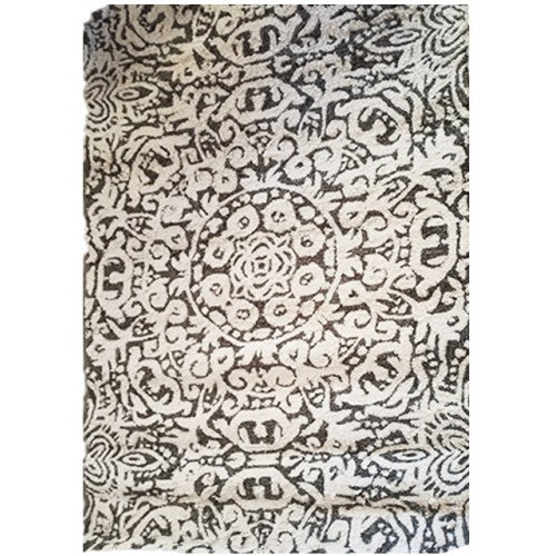 Delightful Handicraft Long Lasting Ever Mirzapur Pure Woollen Black White Dari For Daily Use Purpose