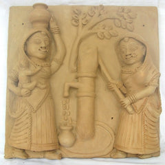 Molela Clay Work Working Women Sculpture