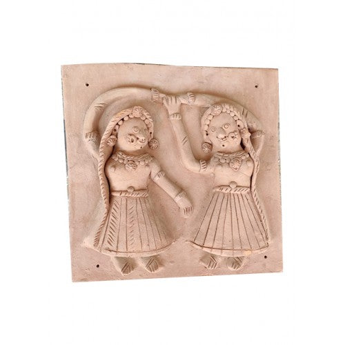 Molela Terracotta Clay Beautiful Women Dancing Sculpture