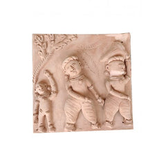 Molela Terracotta Clay Beautiful Art Playing Villagers