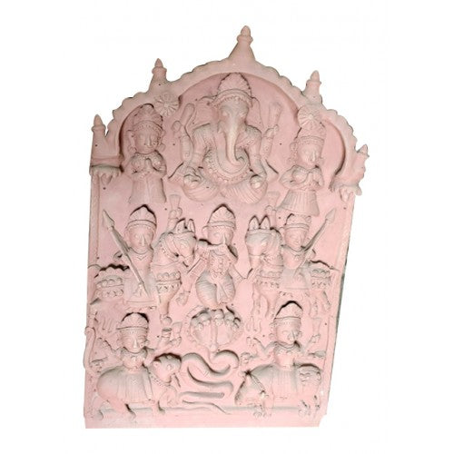 Delightfully Designed Molela Clay God Love Sculpture