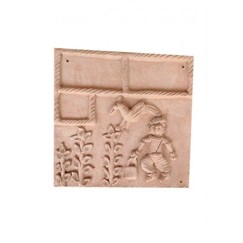 Designed Molela Terracotta Clay Gardening Sculpture