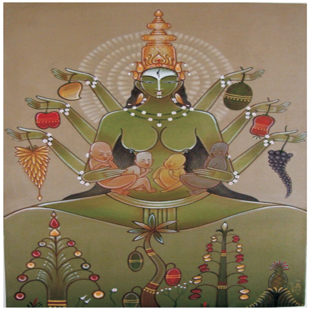 Mother Earth Nature Indian Vedic Art