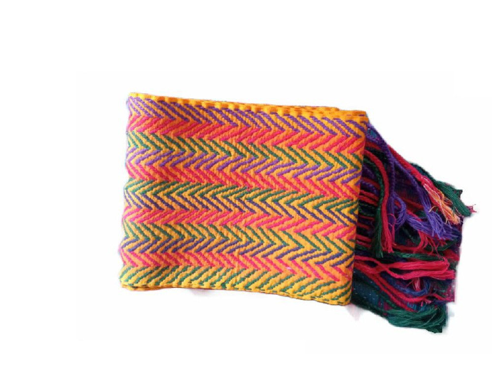 Multicolor Stole Kheta Embroidery– Gi Heritage