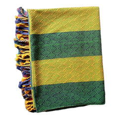 Multicolor Throw Beautiful Kheta Embroidery