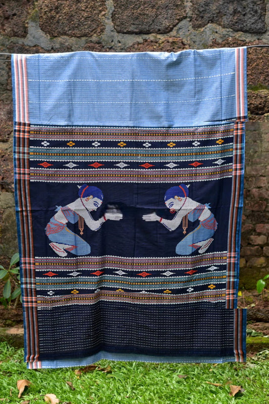 Multicolour Odisha Nartakis Dhalapathar Saree