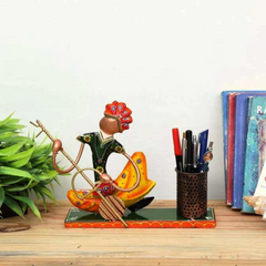 Multicolour Wrought Iron Pen Stand