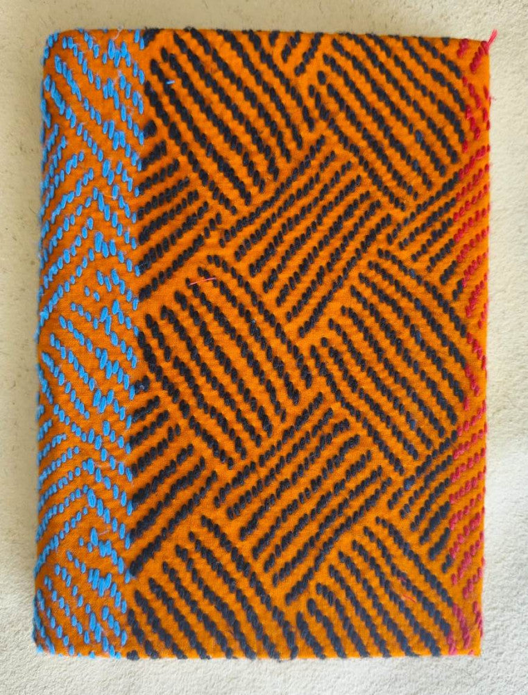 Notebook Diary Beautiful Black And Blue Kheta Embroidery