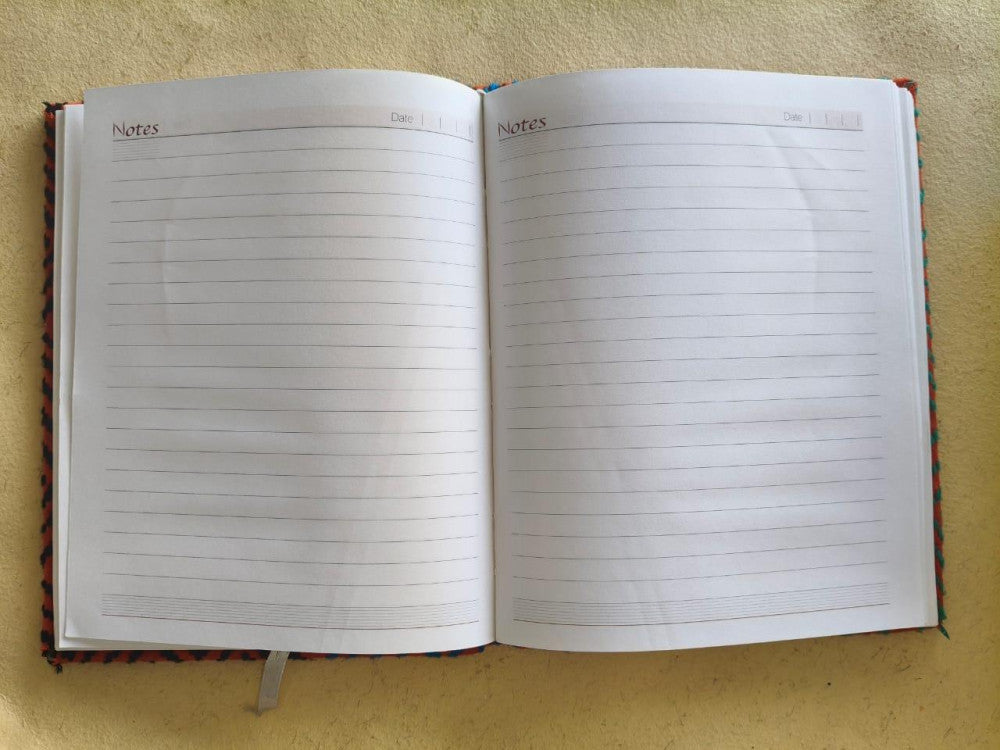 Notebook Diary Beautiful Blue And Black Kheta Embroidery