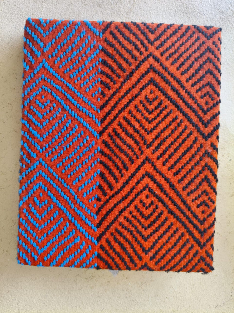 Notebook Diary Beautiful Blue And Black Kheta Embroidery