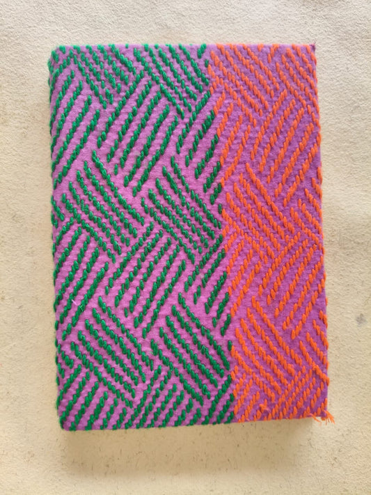Notebook Diary Beautiful Pink And Green Kheta Embroidery