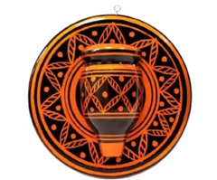 Orange Wall Flower pot hanging