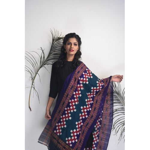 Orissa Ikat Handloom Cotton Dupatta For Women