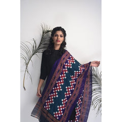 Orissa Ikat Handloom Cotton Dupatta For Women