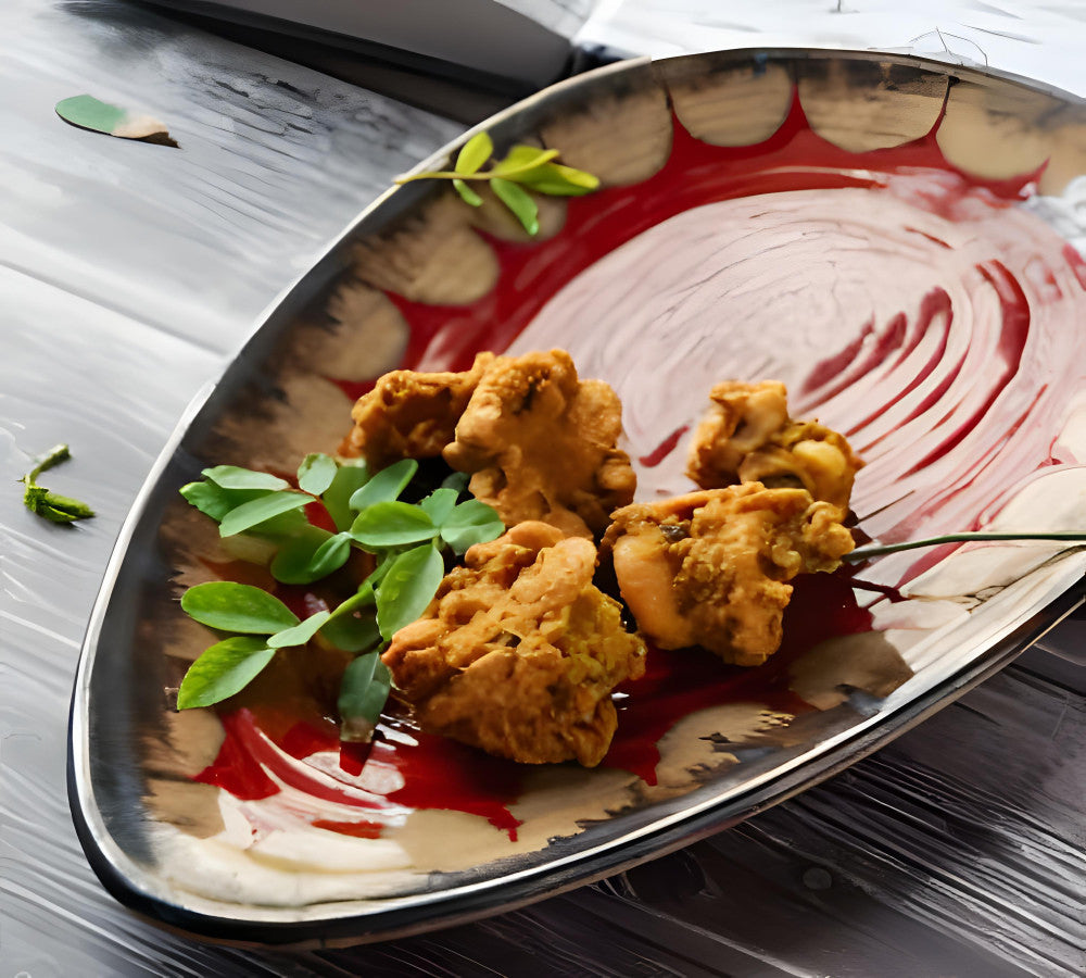 Oval Platter Red Colour