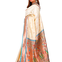 Paithani Saree Cream Colour