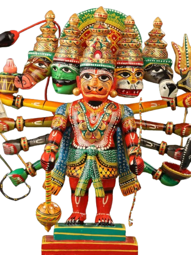 Panchamukhi Hanuman With Ten Hands(14 inch)