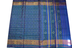 Patan Patola Saree Blue Colour