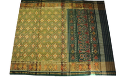 Patan Patola Saree Green Colour