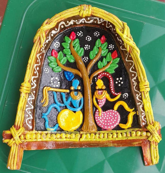 Pattachitra Radha Krishna Wall Mount