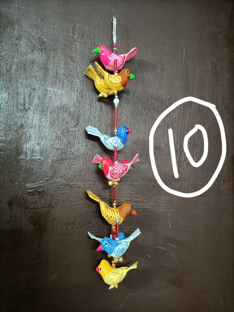 Pattachitra Wall Hanging Multicolour 10 Birds