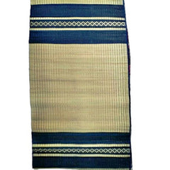 Authentic Traditional Handicraft Pattamadai Mat Korai Grass Textile Of Beige Colour Strips Design
