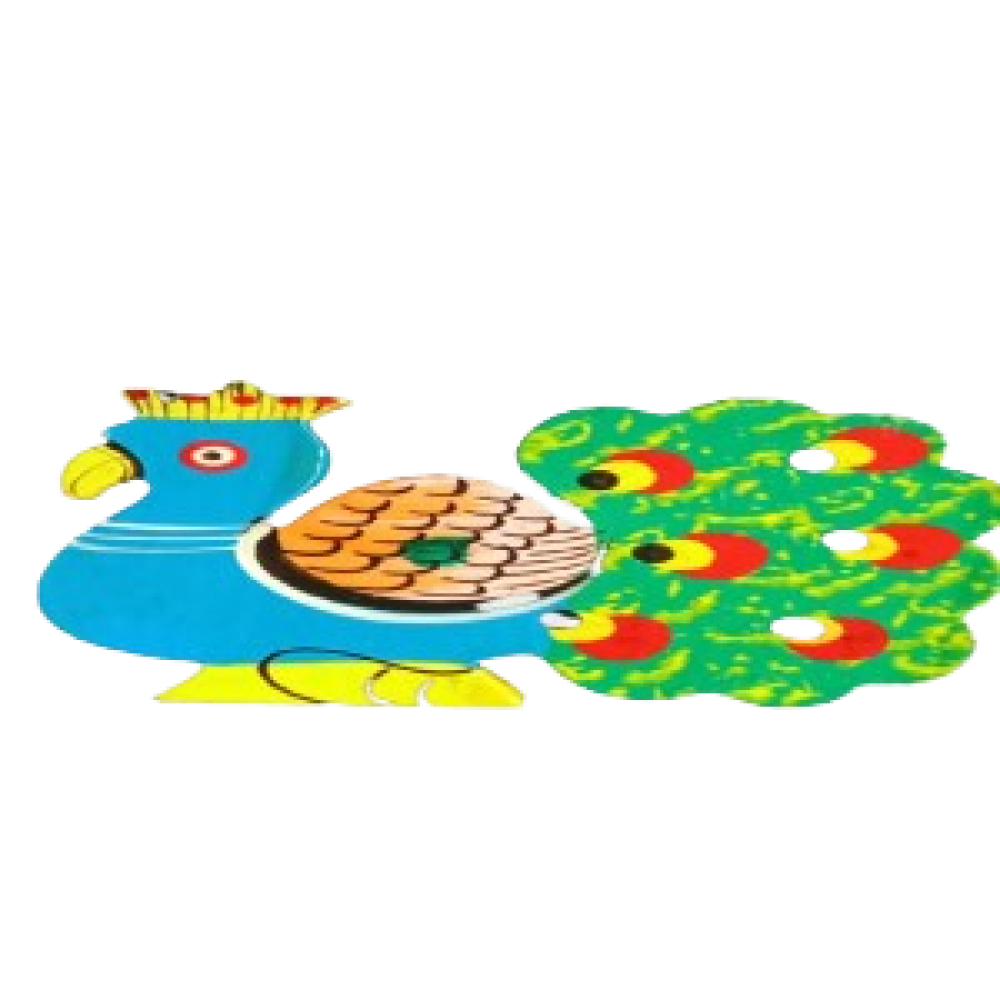 Peacock Wooden Magnet Piece