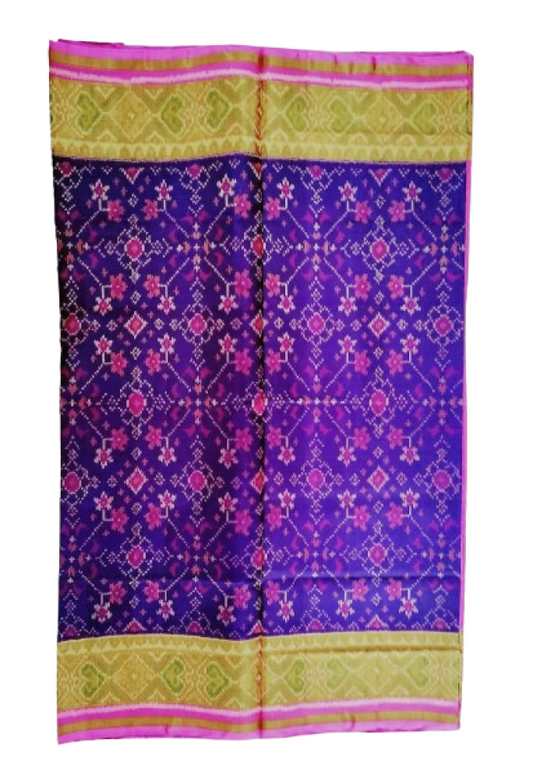 Pink & Blue Colour Rajkot Patola Saree