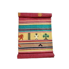 Pink Extra Weft Handwoven Double Bed Cover