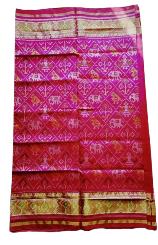 Pink Rajkot Patola Saree
