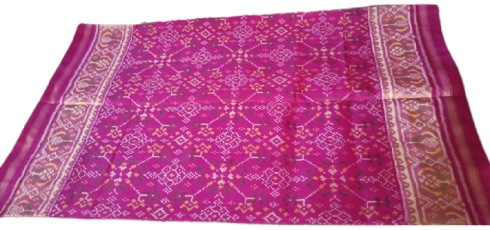 Pink with Blue Rajkot Patola Saree