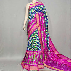 Handloom Multicolor Pochampally Ikat Saree