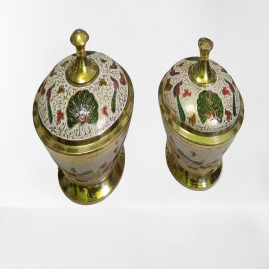 Powder Pot meena Work Boxes (5,4 Inch)