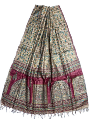Printed Tussar Dupatta