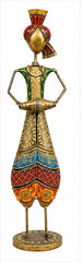 Ancient Art Metal Human Figurine Set Of 3