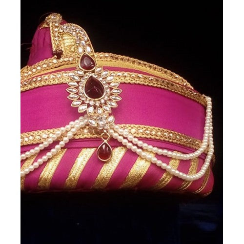 Designer Motif Based Puneri Pagadi For Wedding & Party Wear