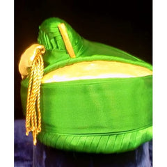 Elegant Handmade Puneri Pagadi In Green Color For Wedding & Party Wear