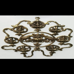Brass Finish Astalaxmi Wall Hanging Matte
