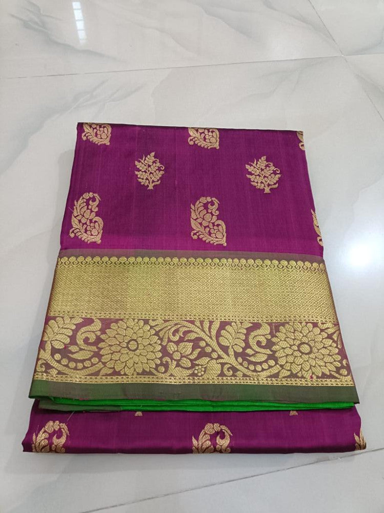 Purple venkatagiri saree