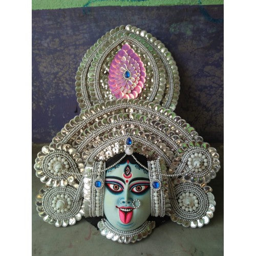 Traditional Handmade Purulia Chau Goddess Face Mask